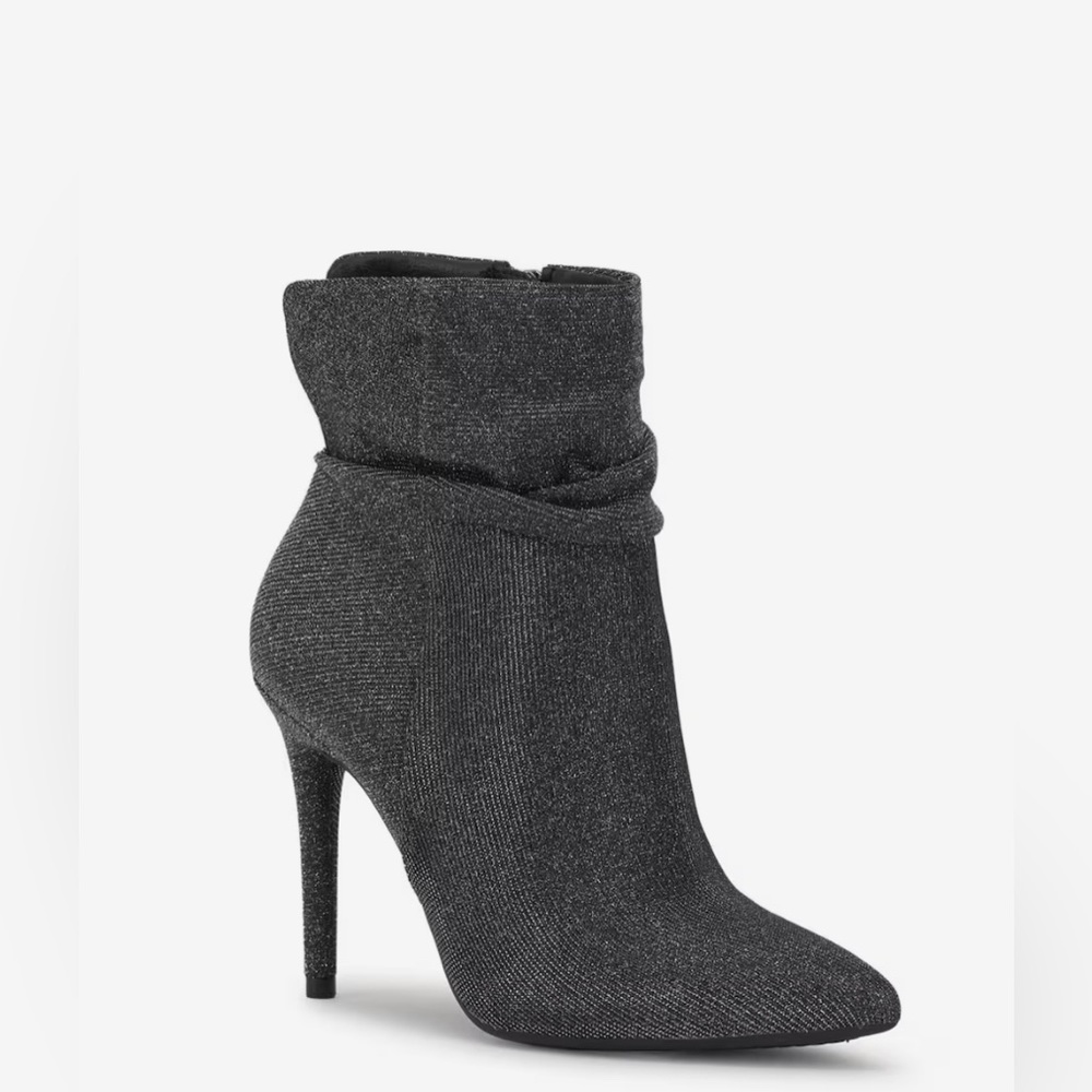 🍃NWOT Jessica Simpson Women’s Silver Shimmer Bootie, Sz. 5.5M